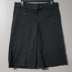 Metro 7 Flare Black Shorts Missy Size 12